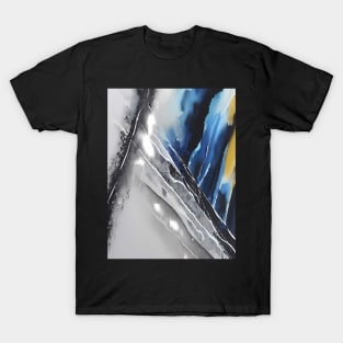 Abstract, Marble, Watercolor, Colorful, Vibrant Colors, Textured Painting, Texture, Gradient, Wave, Fume, Wall Art, Modern Art T-Shirt